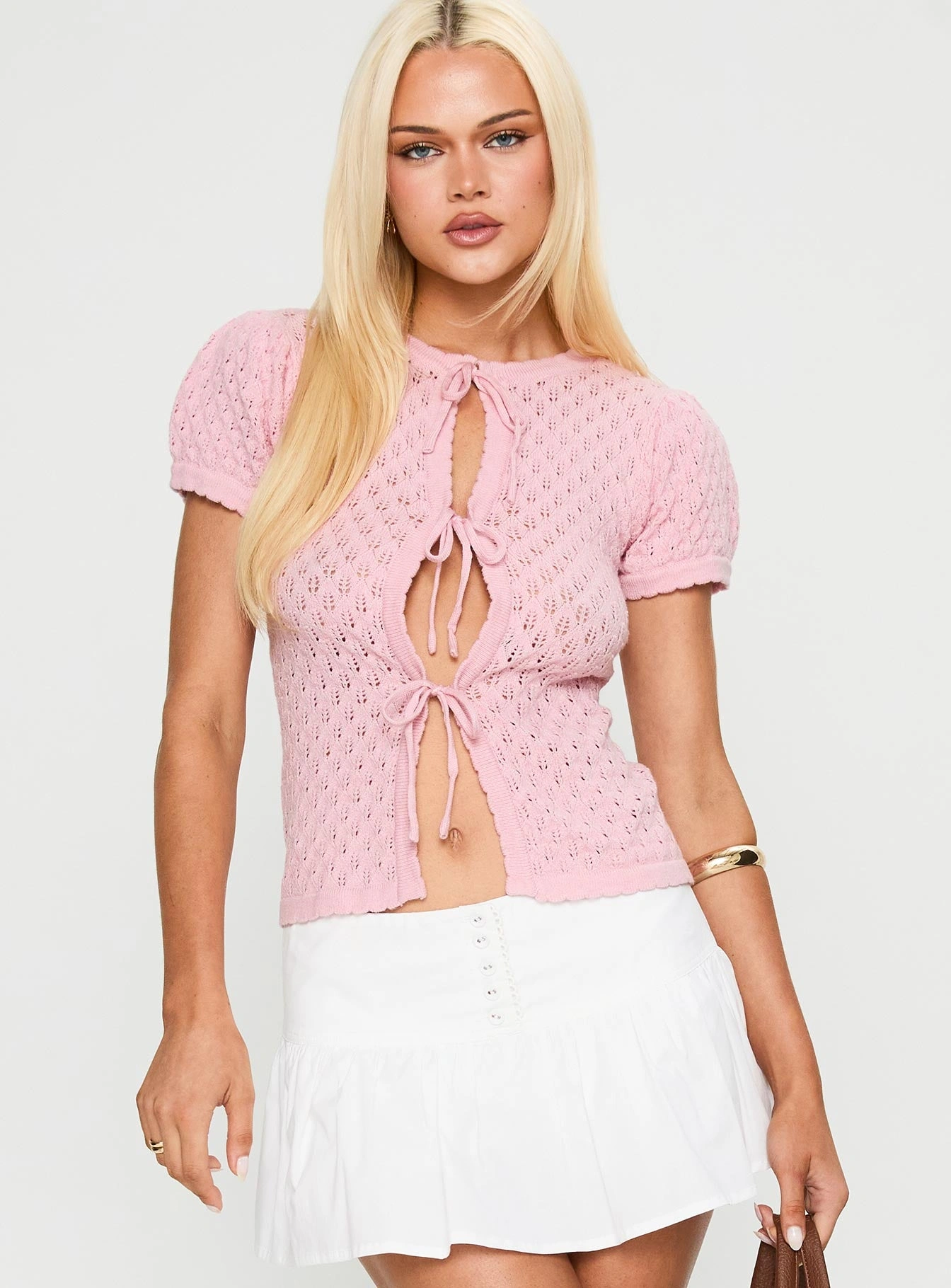 Pink Paradise Knit Top Sweet & Soft Perfect for Summer Nights Effortless Chic